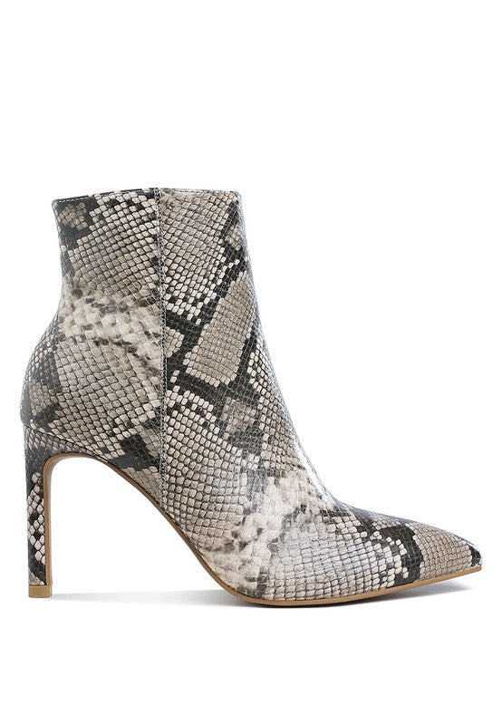 Tatria- Animal Print Ankle Bootie