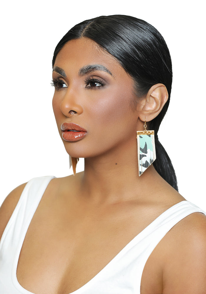 Camouflage Fringe Earrings - Luxe Clothing Boutique & Accessories