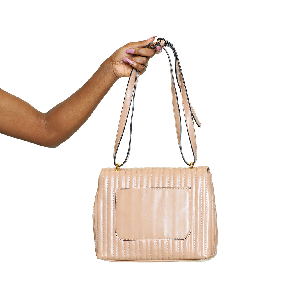 Ready for brunch- Tan faux leather handbag - Luxe Clothing Boutique & Accessories
