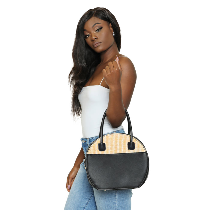 Daily Essentials - Black Top Handle Handbag - Luxe Clothing Boutique & Accessories