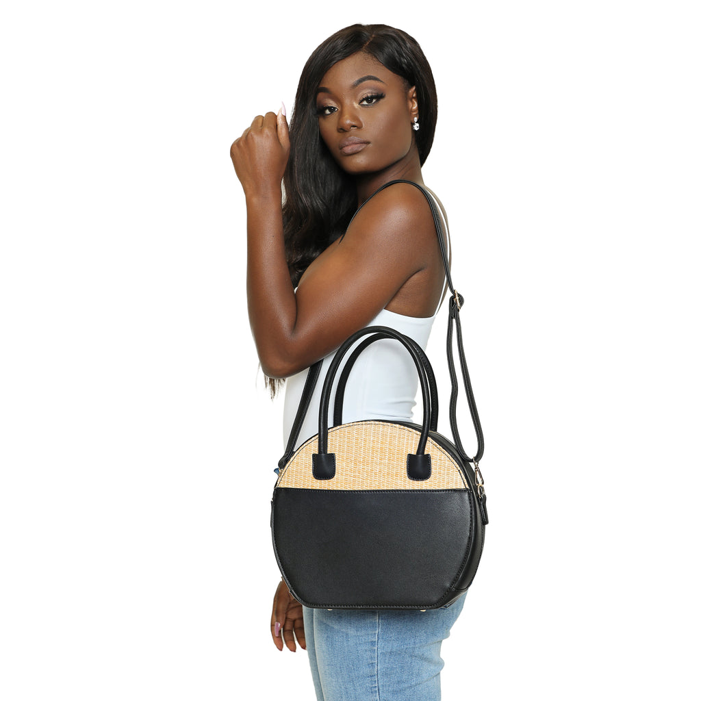 Daily Essentials - Black Top Handle Handbag - Luxe Clothing Boutique & Accessories