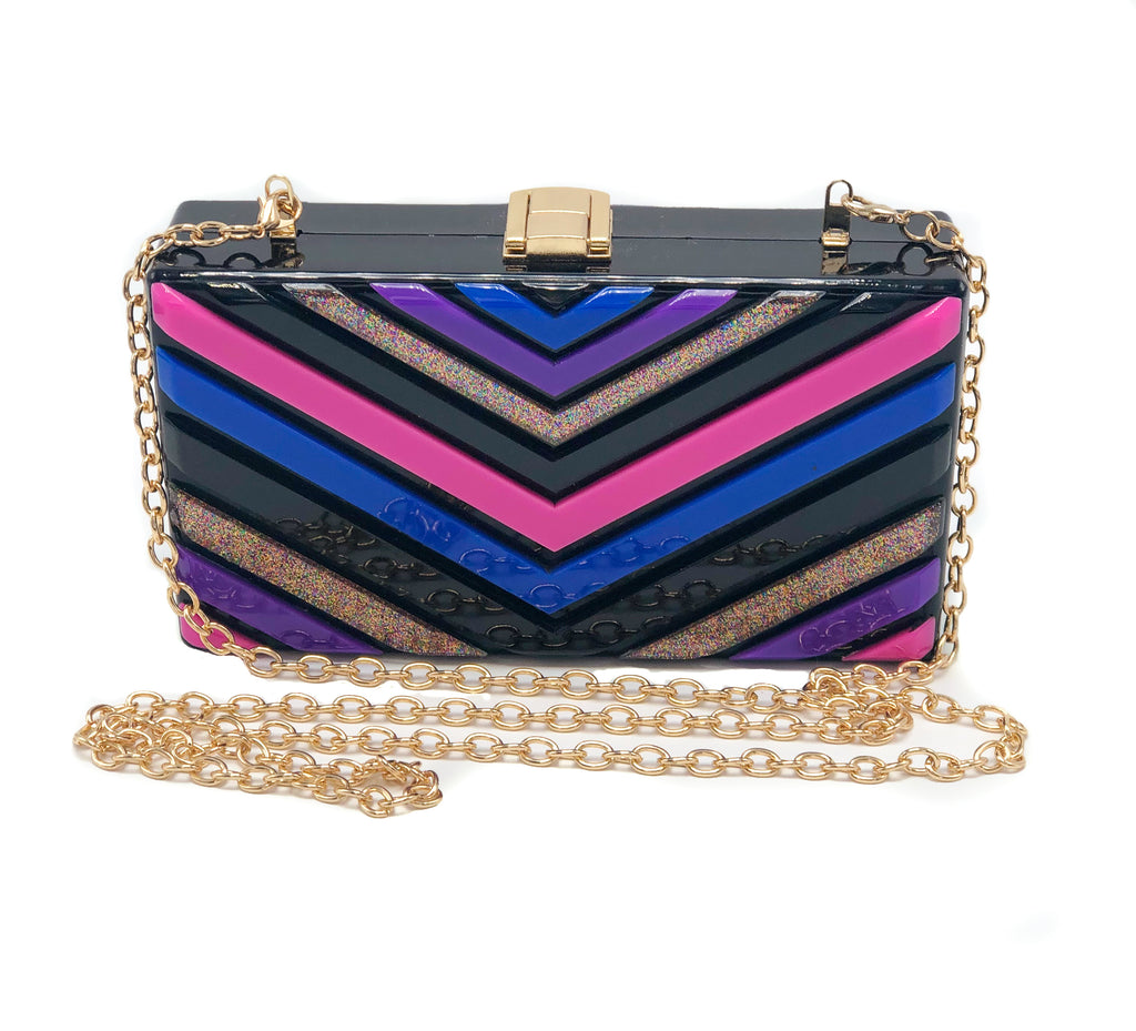 Multicolor clutch - Luxe Shoe Boutique & Accessories