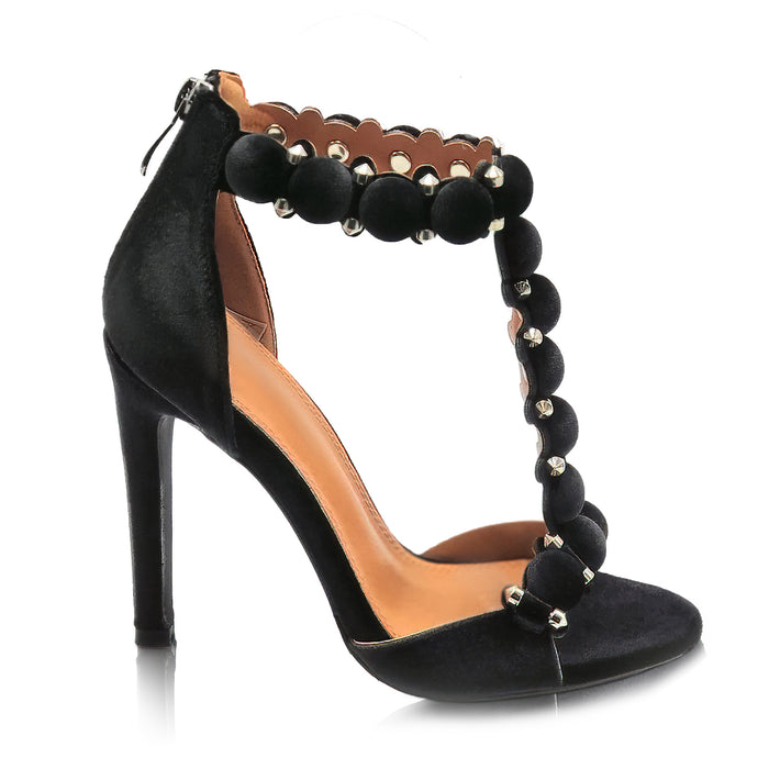 View of Black Stud Heels - Luxe Clothing Boutique & Accessories