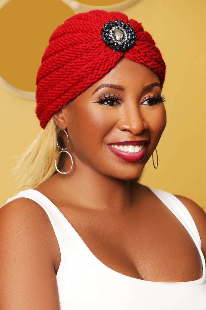 Talk to Me Nice- Red Fashion Turban - Luxe Clothing Boutique & Accessories