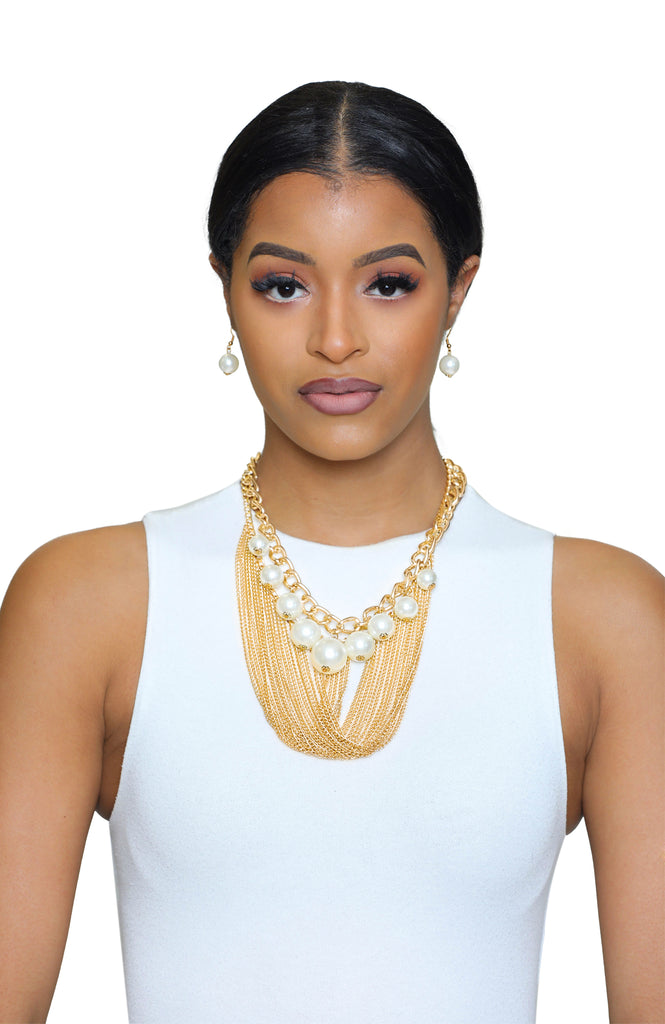 Accessorize pearl necklace clearance