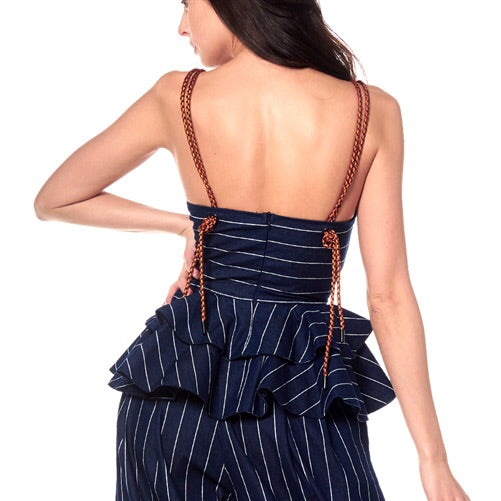 Denim  string top - Luxe Shoe Boutique & Accessories