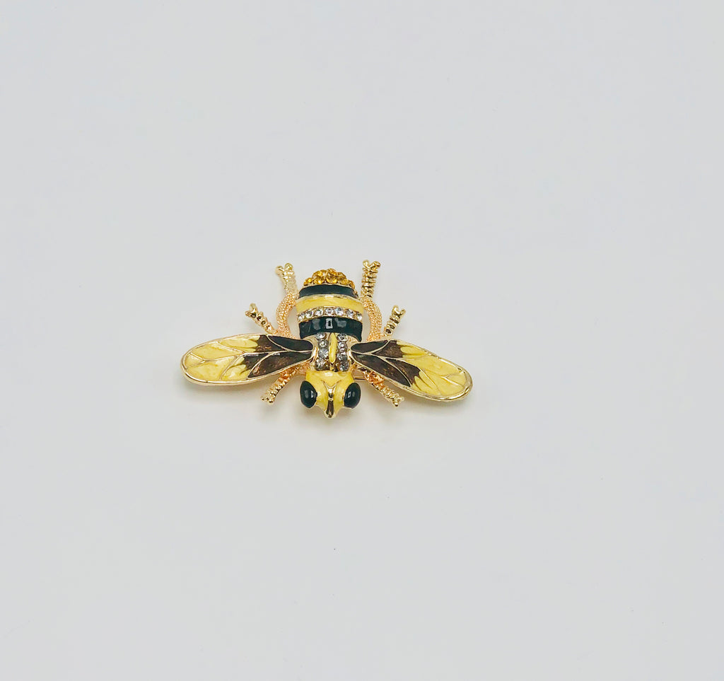 Yellow bumble bee broach - Luxe Shoe Boutique & Accessories