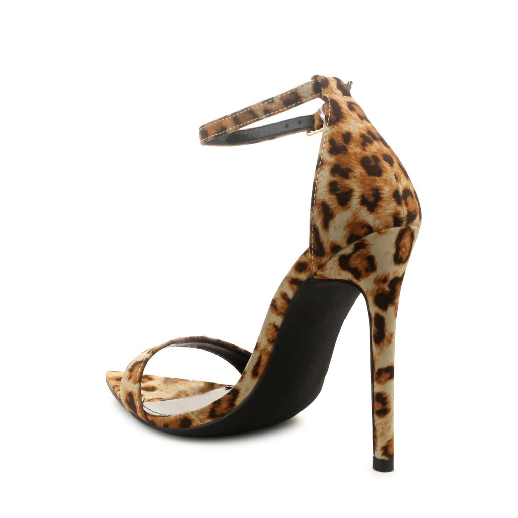 Leopard ankle strap heel - Luxe Shoe Boutique & Accessories