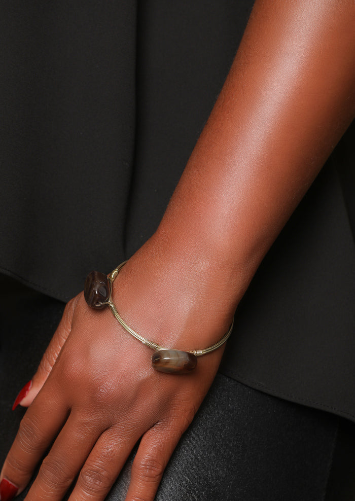 Style Love- Brown Wire Bracelet - Luxe Clothing Boutique & Accessories