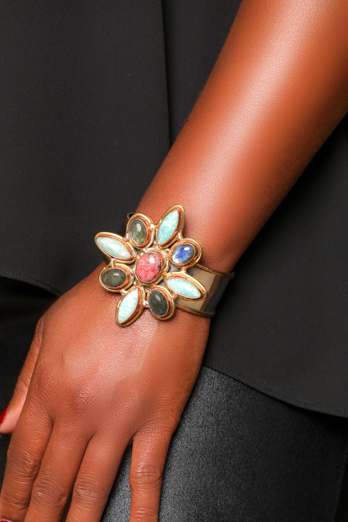 Color Me Happy-Colored Fashion Cuff Bracelet - Luxe Clothing Boutique & Accessories