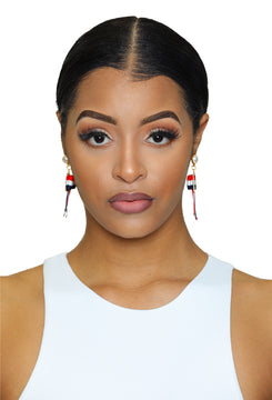 Patriot earrings(red, white, blue) - Luxe Clothing Boutique & Accessories