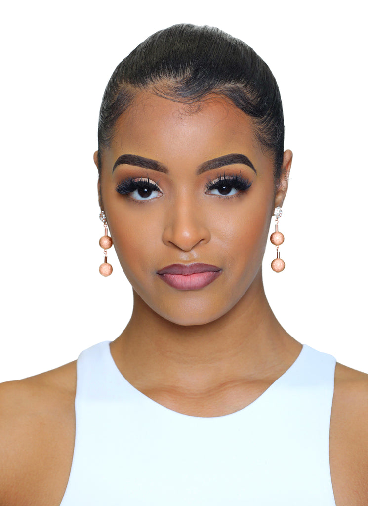 Rose gold earrings - Luxe Clothing Boutique & Accessories