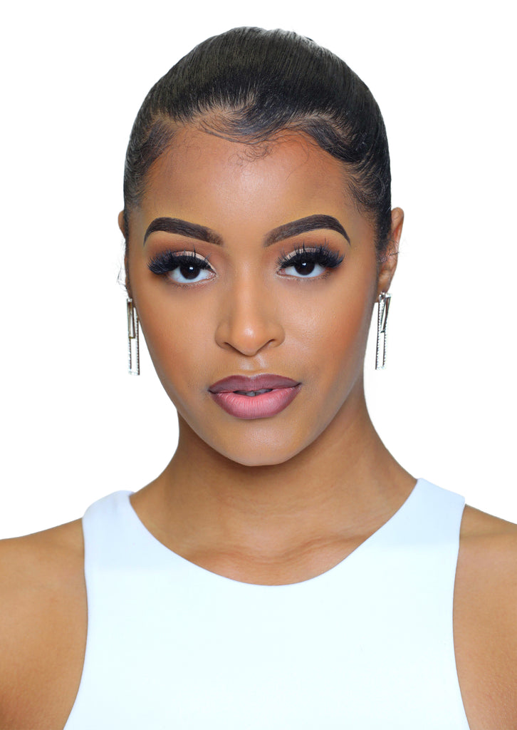 Framed silver rhinestone earrings - Luxe Clothing Boutique & Accessories