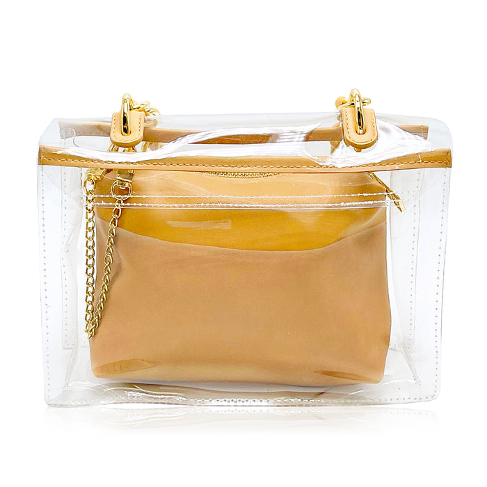 Transparent  crossbody handbag - Luxe Clothing Boutique & Accessories